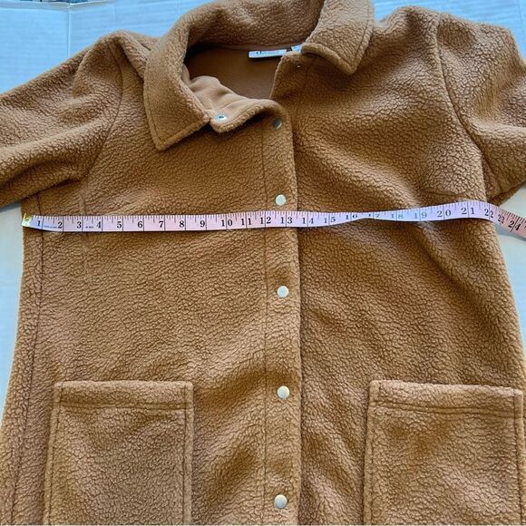Denim & Co Regular Sherpa Bonded Fleece Snap Jacket | Size L - Picture 10 of 12